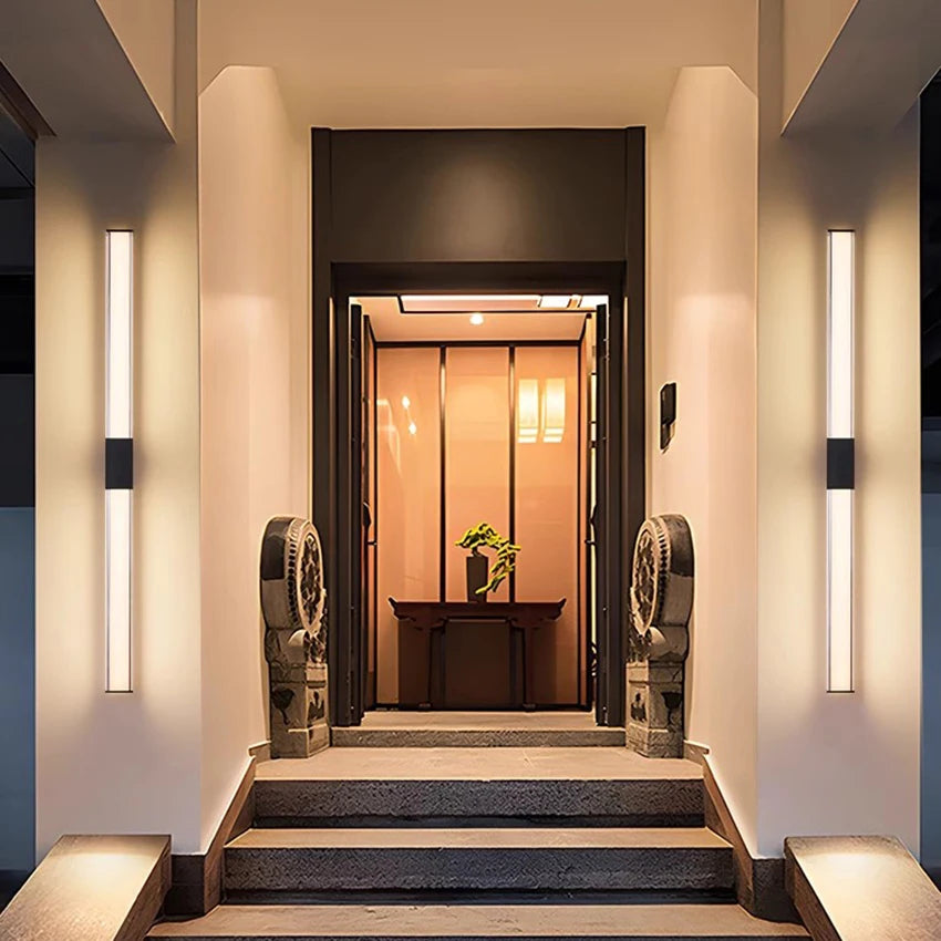 Modern vattentät LED-utomhusbelysning