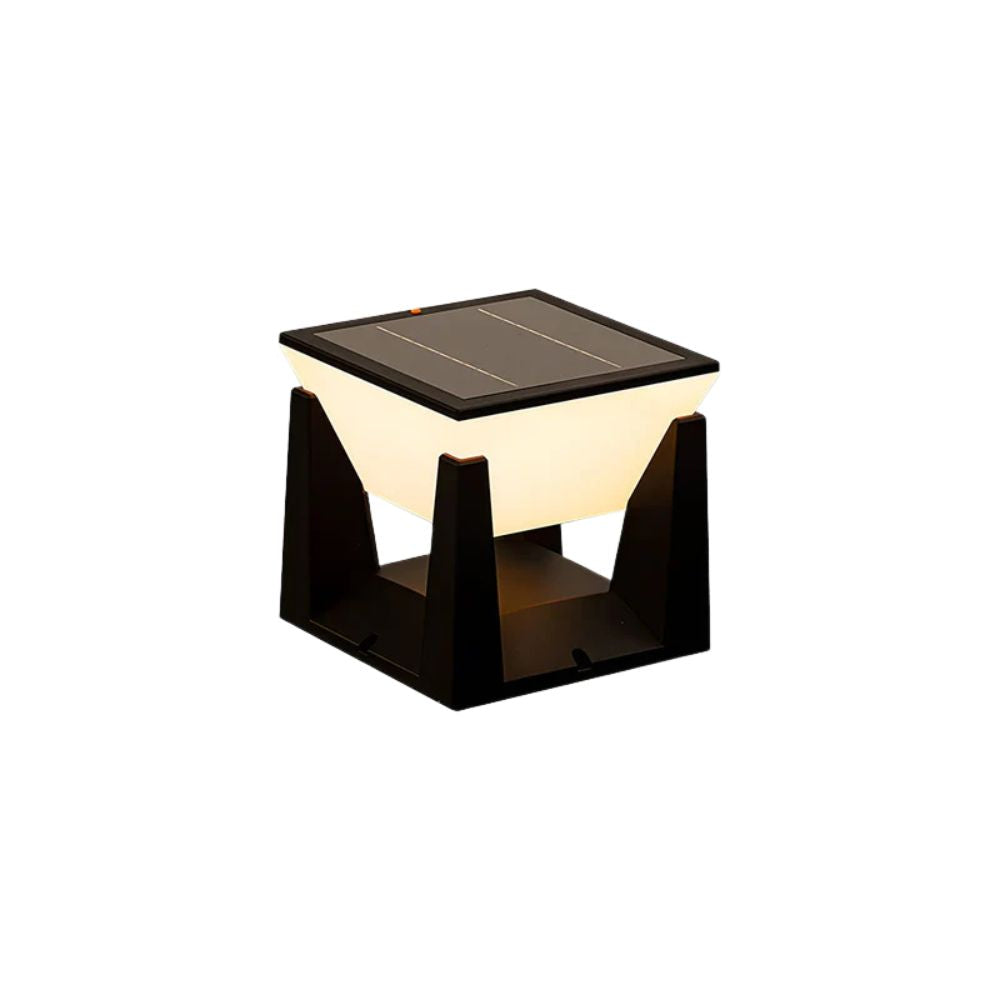 Solcellsdriven led utomhus stolplampa