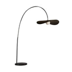 Bågeformad golvlampa med justerbart lamphuvud