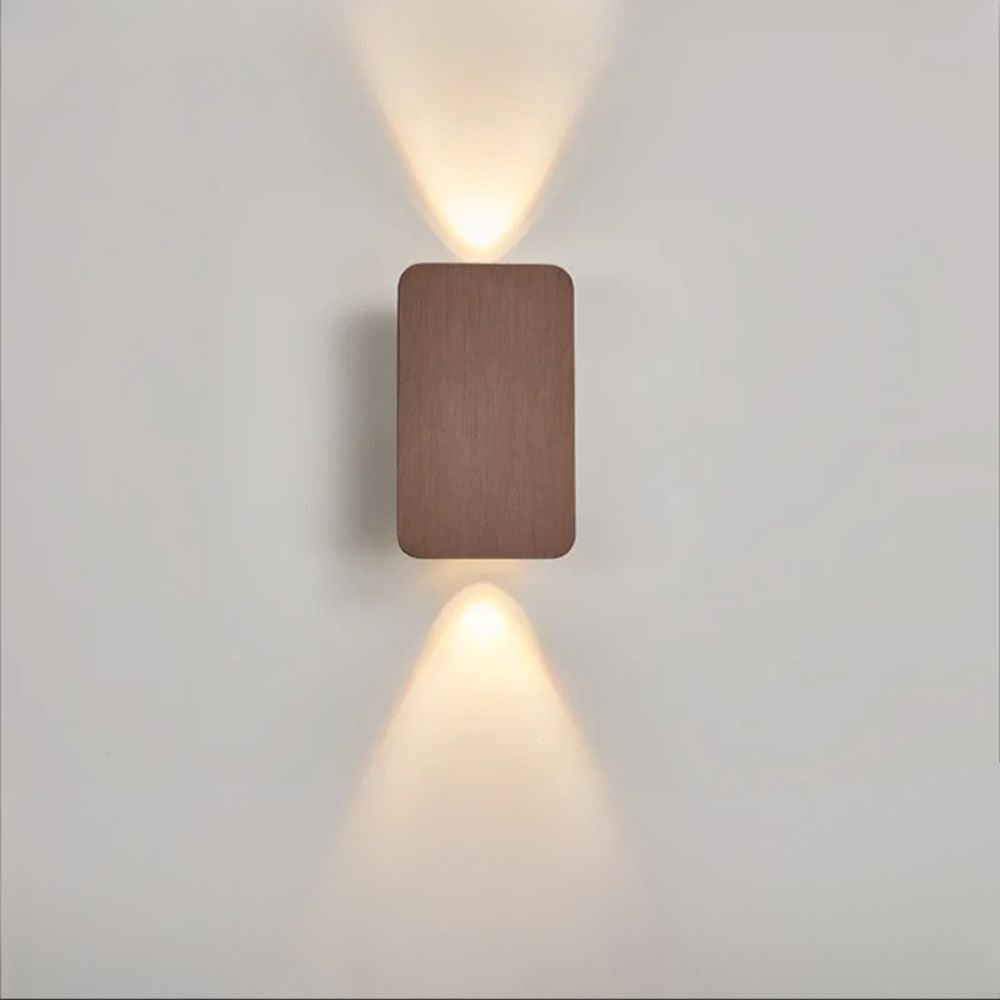 Borstad aluminium LED vägglampa