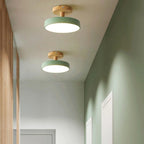 Slim trä LED-taklampa