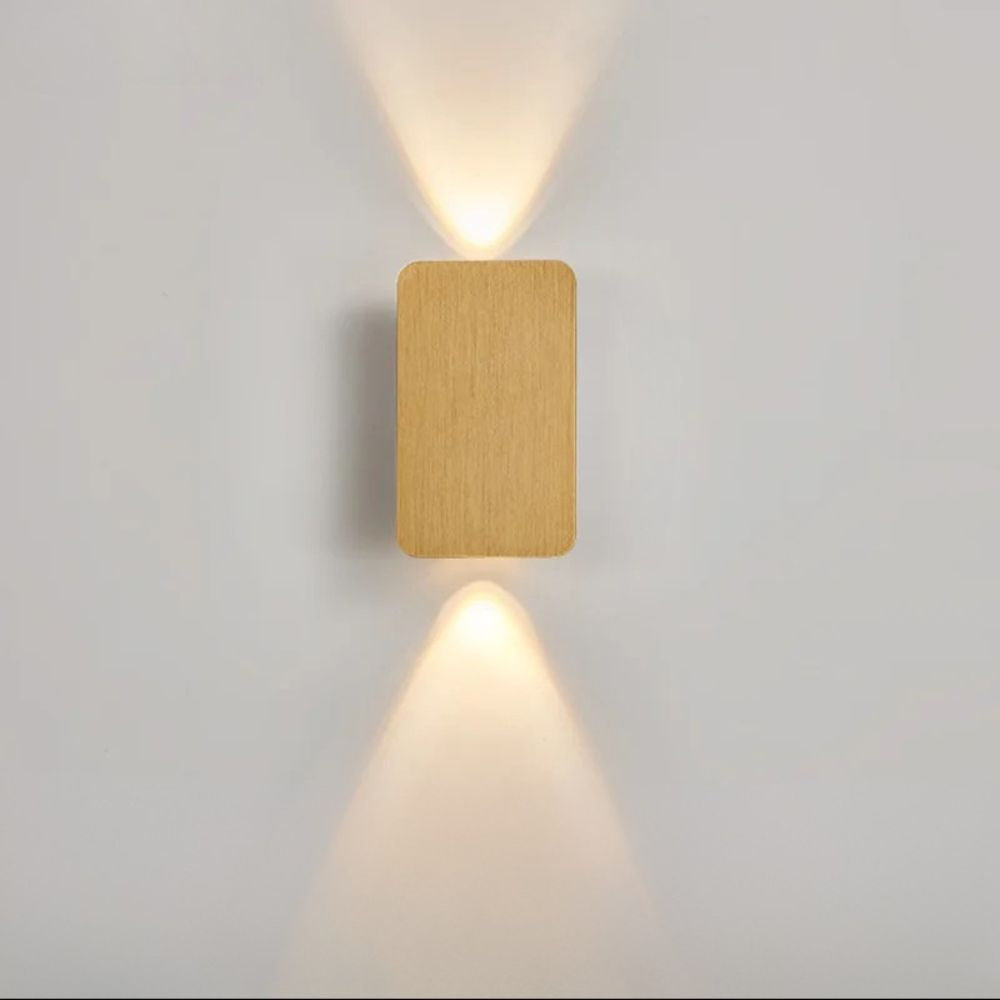 Borstad aluminium LED vägglampa