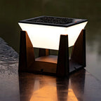 Solcellsdriven led utomhus stolplampa