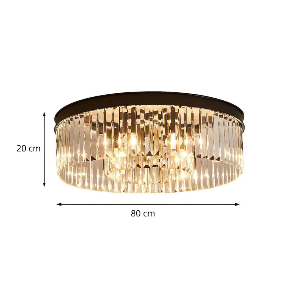 Elegant kristallkrona LED taklampa