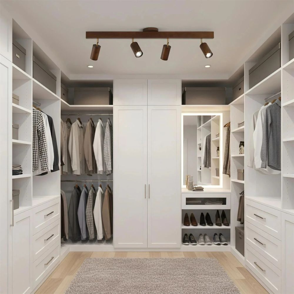 Trä LED takspotlight spårbelysning