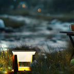 Solcellsdriven led utomhus stolplampa