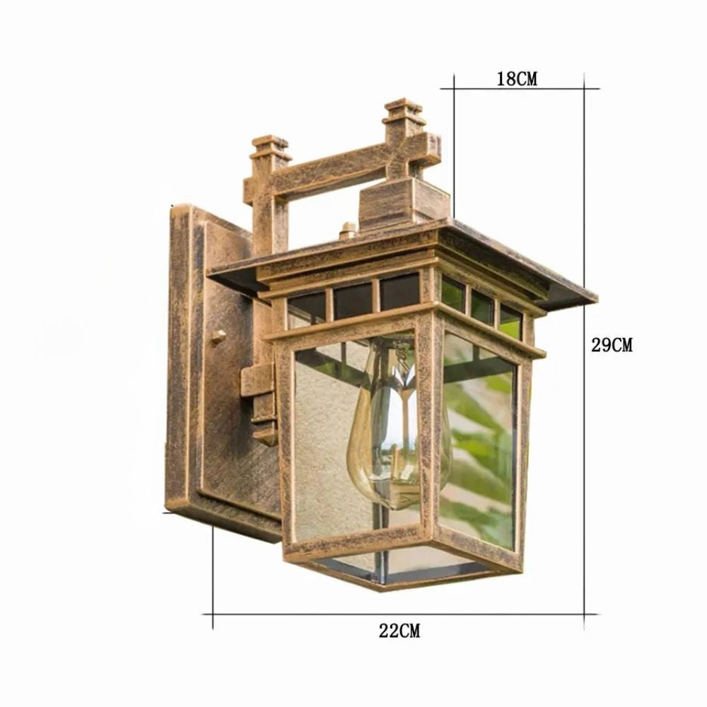 Vintage utomhus vägglampa