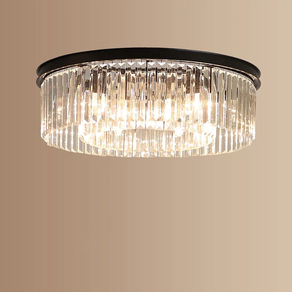 Elegant kristallkrona LED taklampa
