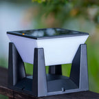 Solcellsdriven led utomhus stolplampa