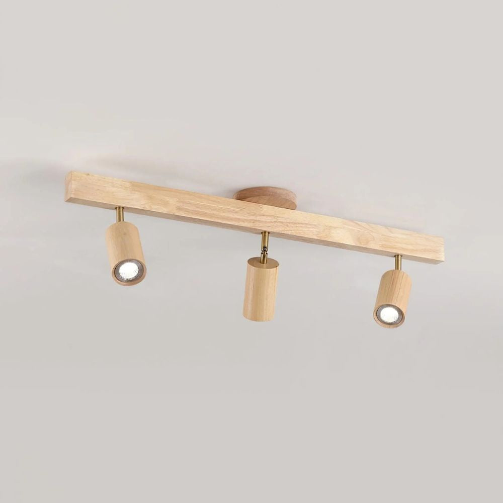 Trä LED takspotlight spårbelysning