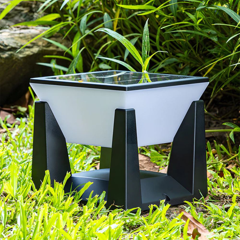 Solcellsdriven led utomhus stolplampa