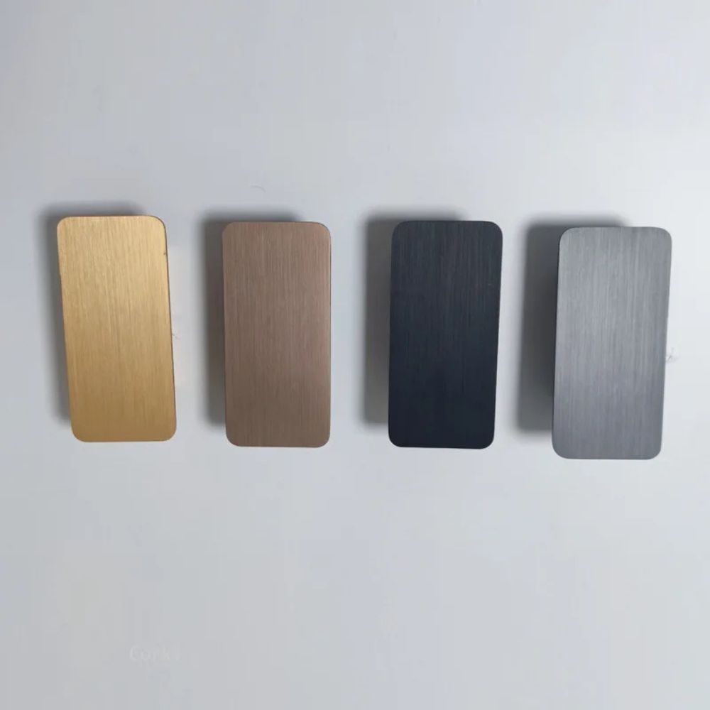 Borstad aluminium LED vägglampa