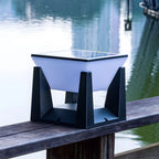 Solcellsdriven led utomhus stolplampa