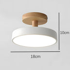 Slim trä LED-taklampa