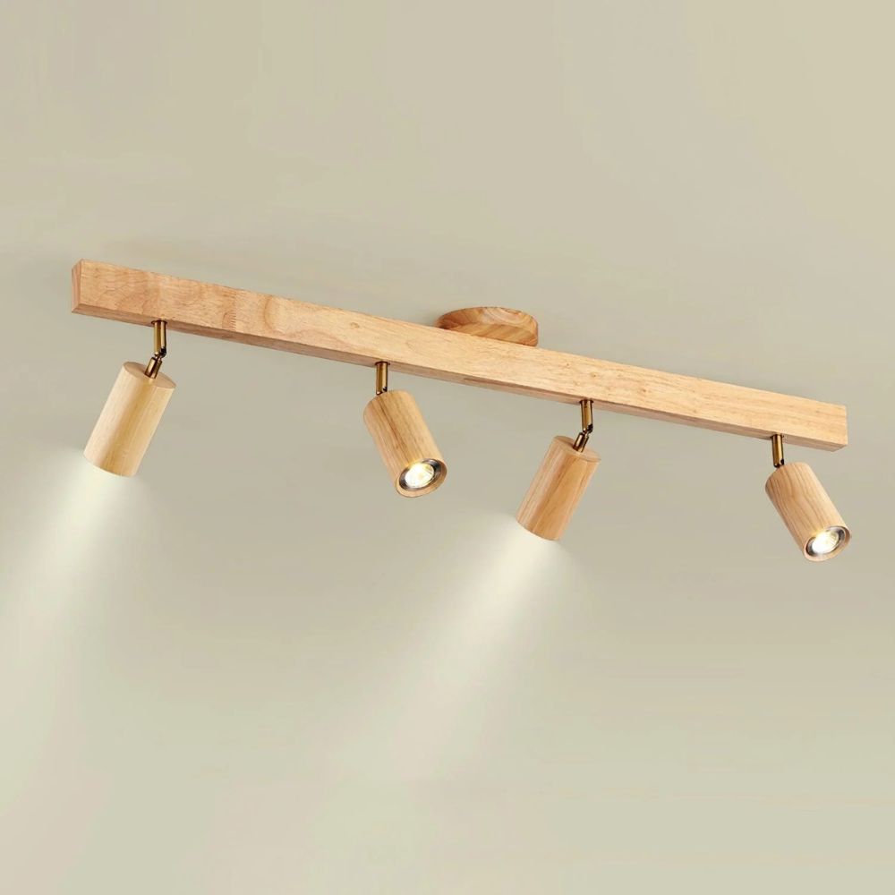 Trä LED takspotlight spårbelysning