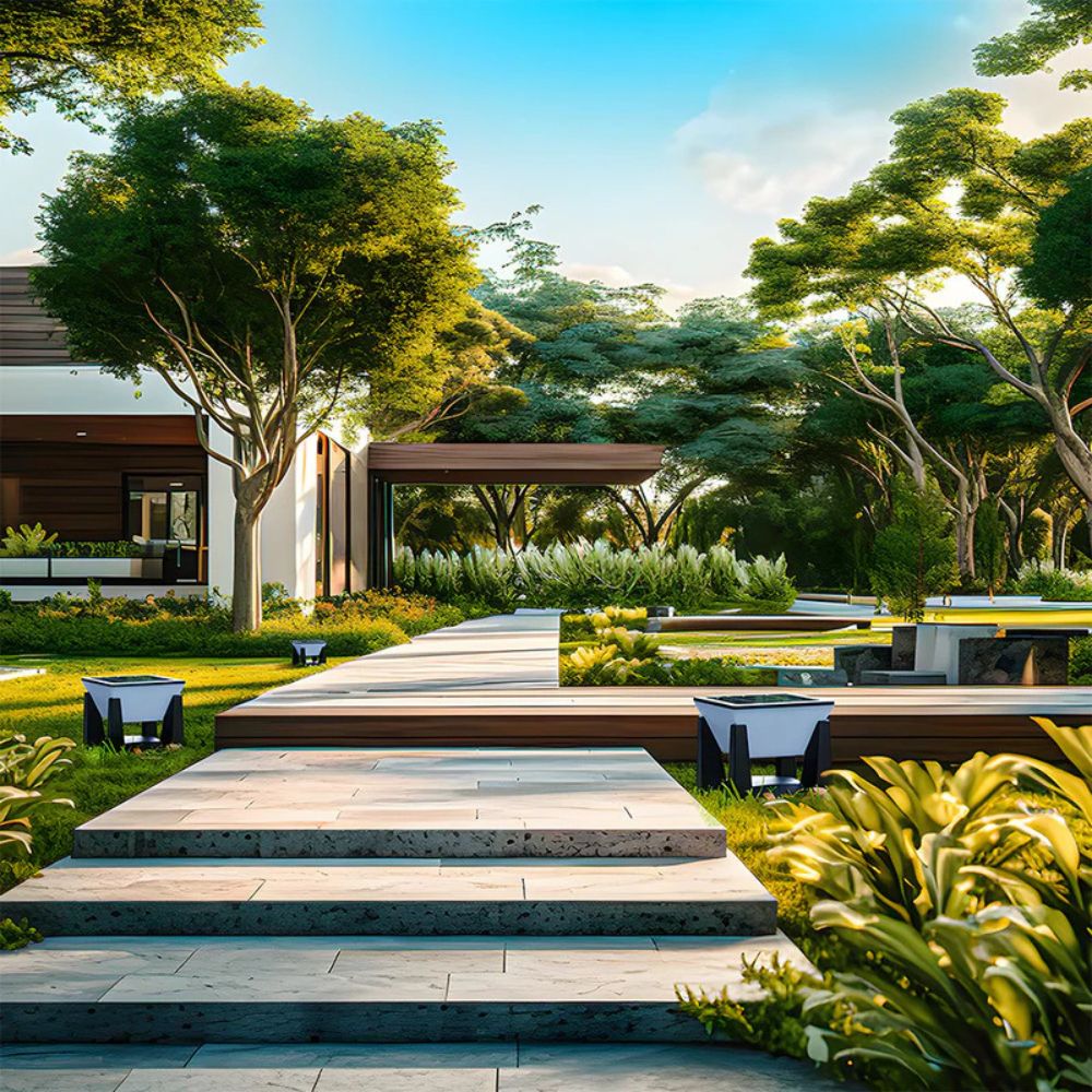 Solcellsdriven led utomhus stolplampa