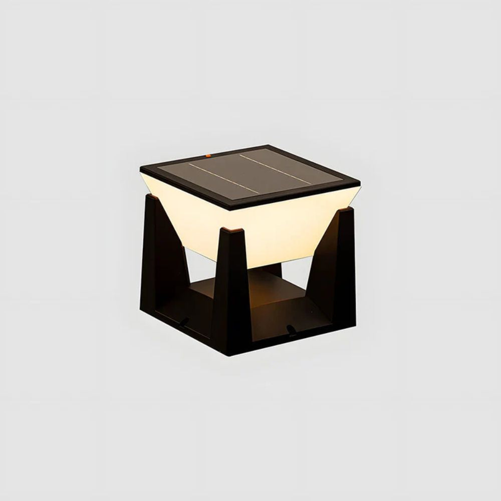 Solcellsdriven led utomhus stolplampa