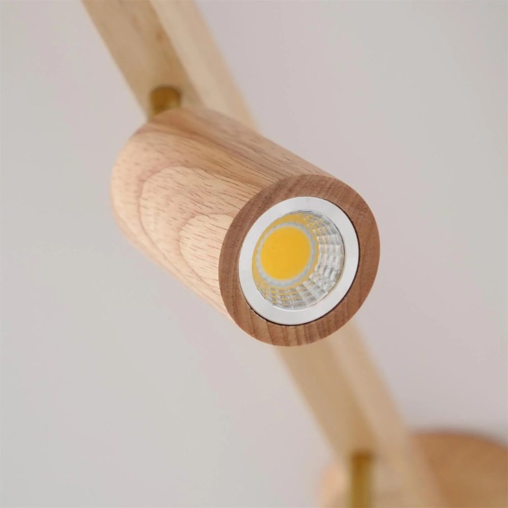 Trä LED takspotlight spårbelysning