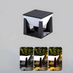 Solcellsdriven led utomhus stolplampa