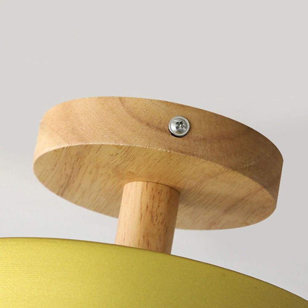 Slim trä LED-taklampa